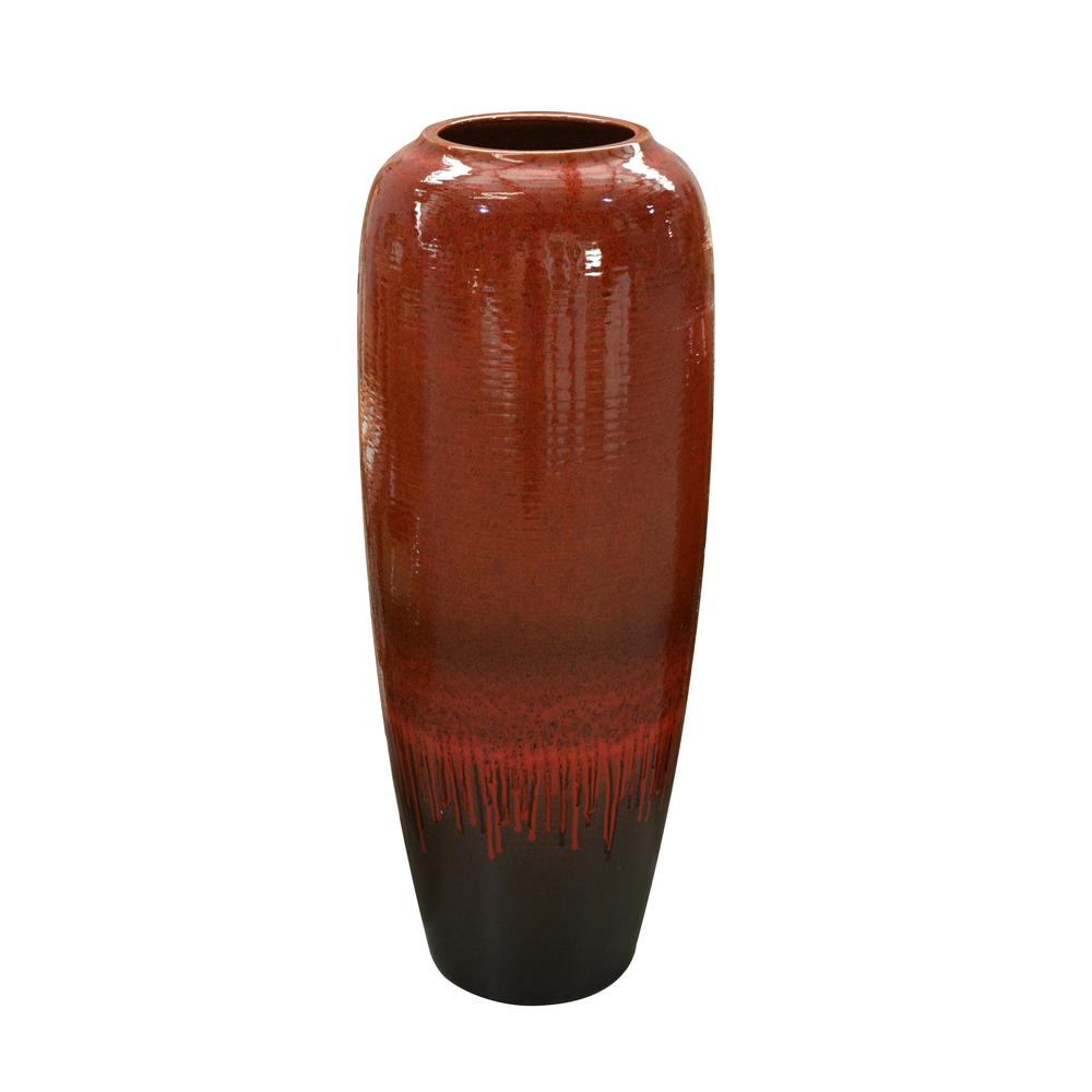 Adobe Red Large Vase - Pozzby Home Solutions