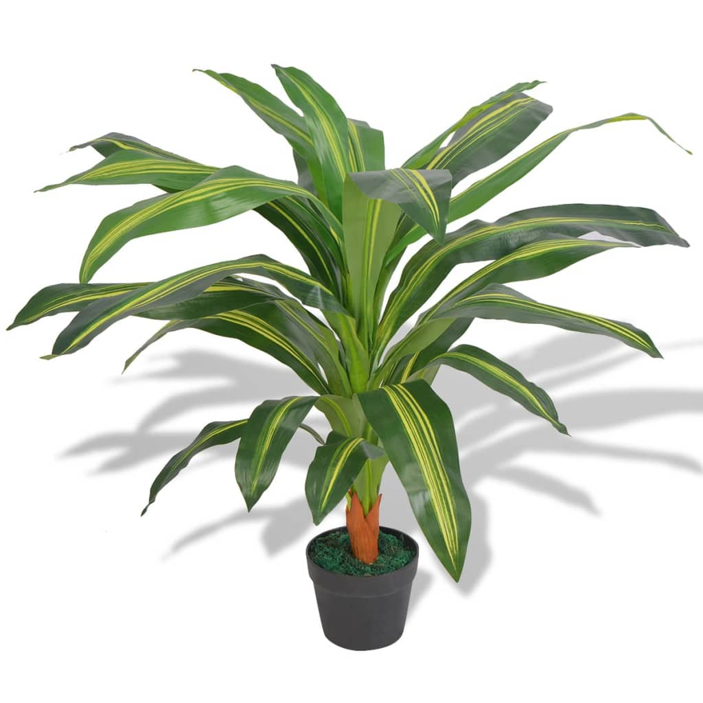 Artificial Dracaena Plant with Pot 35.4" - Pozzby Home Solutions