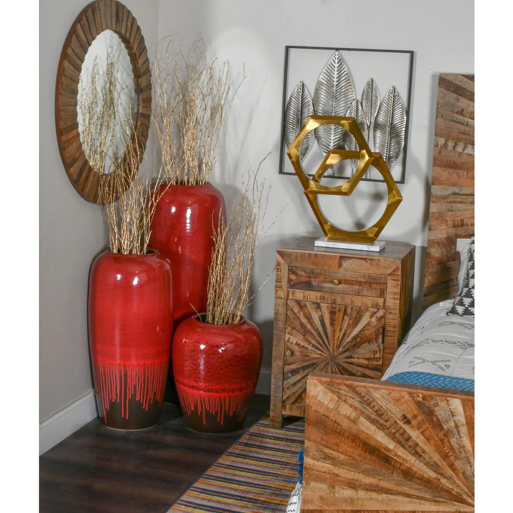 Adobe Red Large Vase - Pozzby Home Solutions