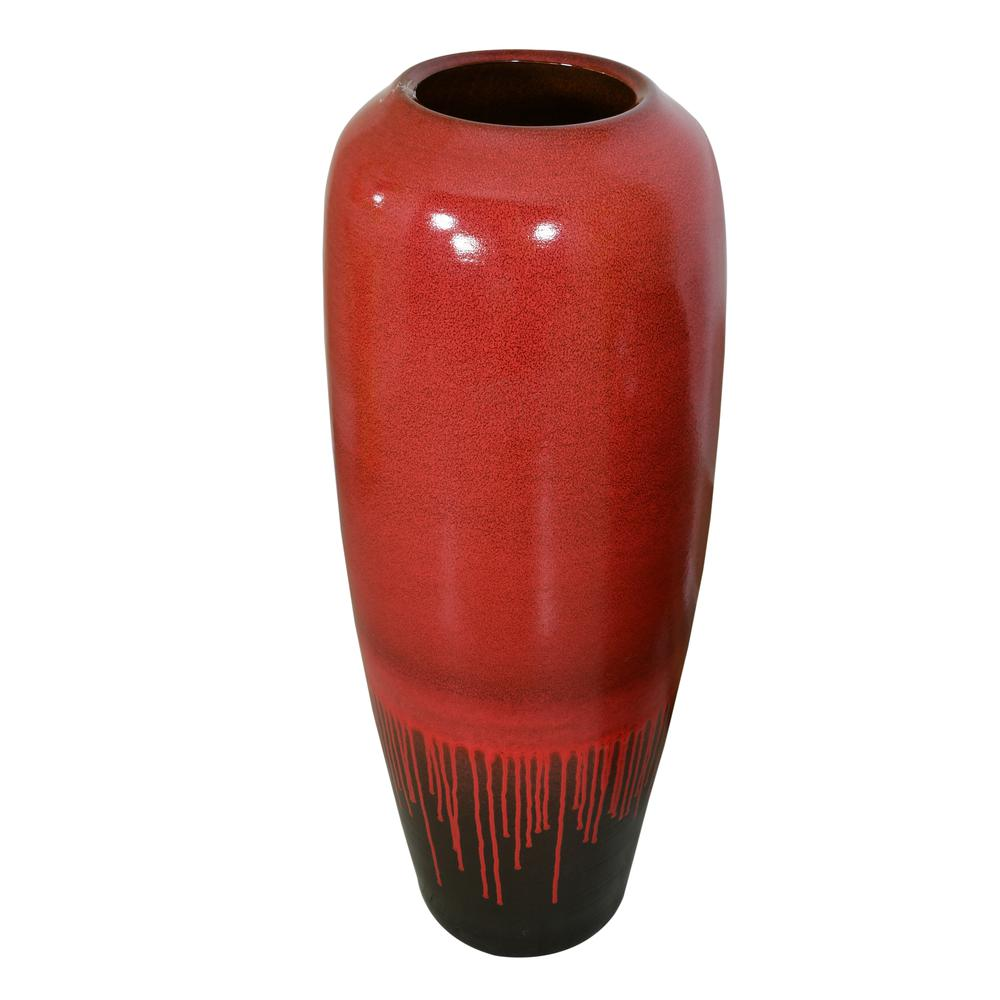 Adobe Red Large Vase - Pozzby Home Solutions