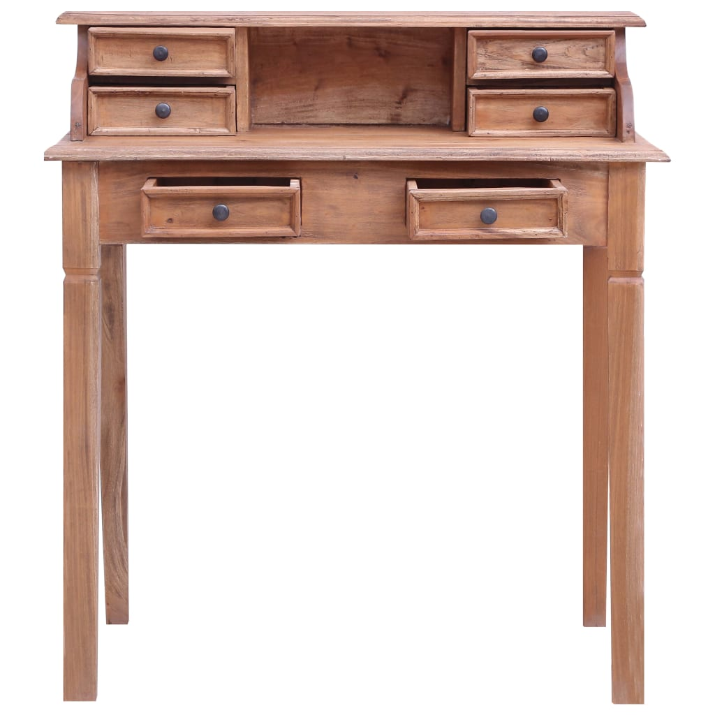 Writing Desk with Drawers Solid Reclaimed Wood