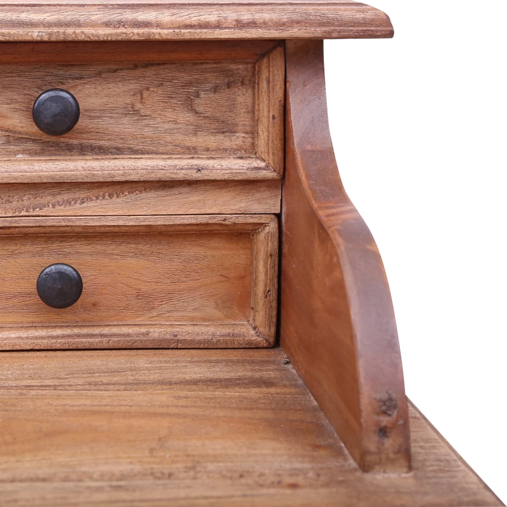 Writing Desk with Drawers Solid Reclaimed Wood