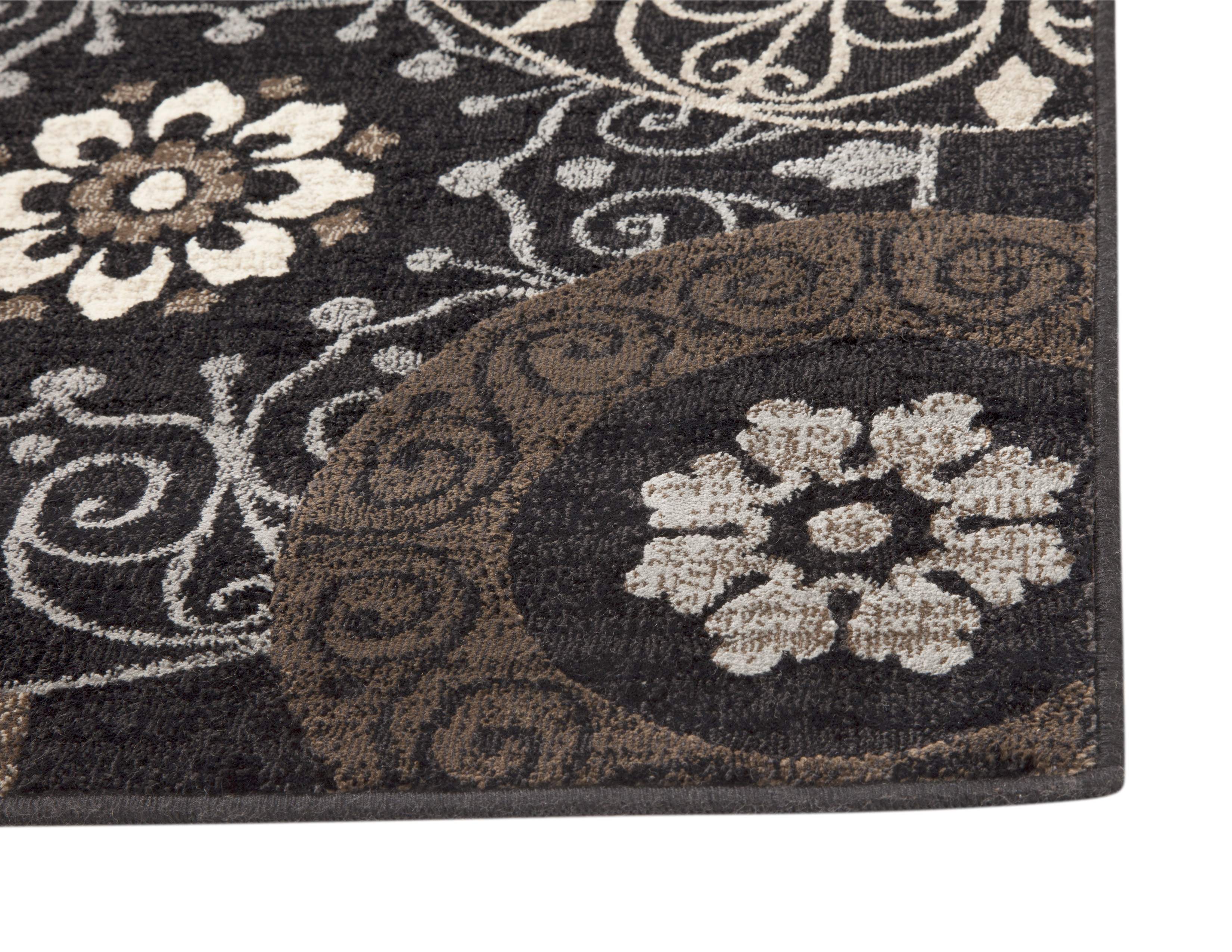 Lundy Chocolate/Black/Beige Area Rug 5x8 - Pozzby Home Solutions