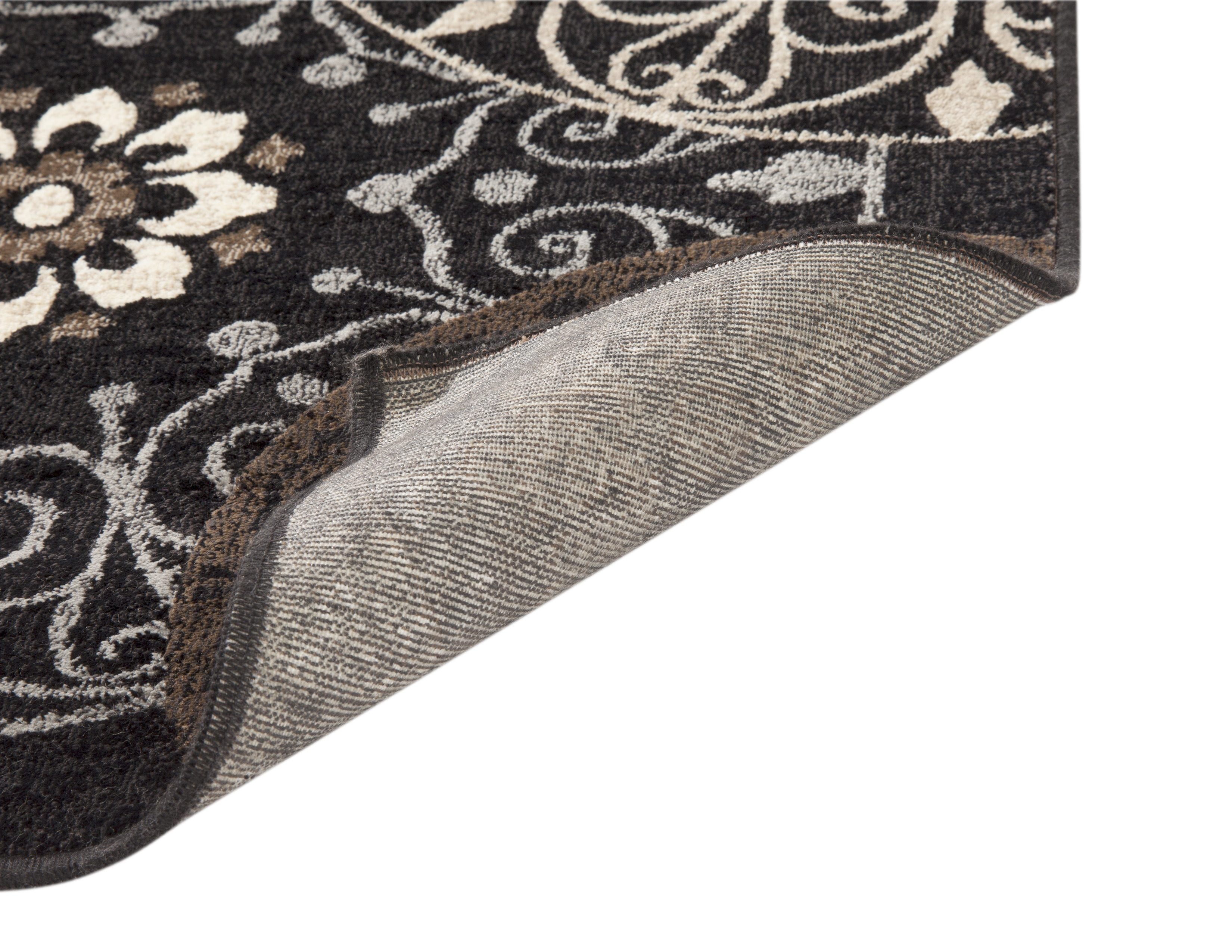 Lundy Chocolate/Black/Beige Area Rug 5x8 - Pozzby Home Solutions