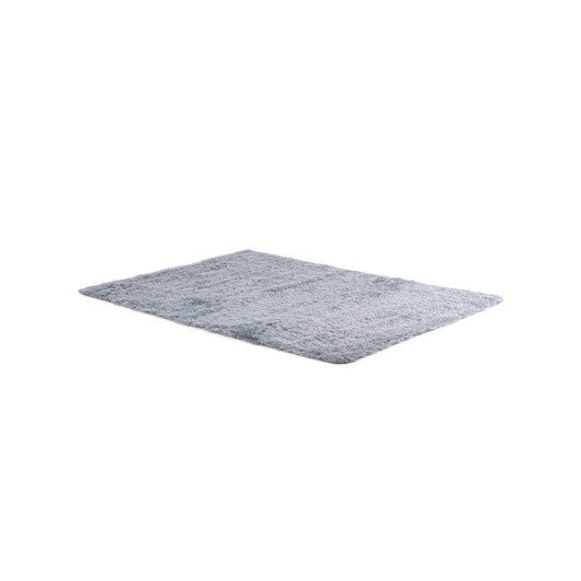 5 x 7 Feet Modern Rectangular Soft Shag Area Rug for Living Room Bedroom-Light Gray - Color: Light Gray - Pozzby Home Solutions