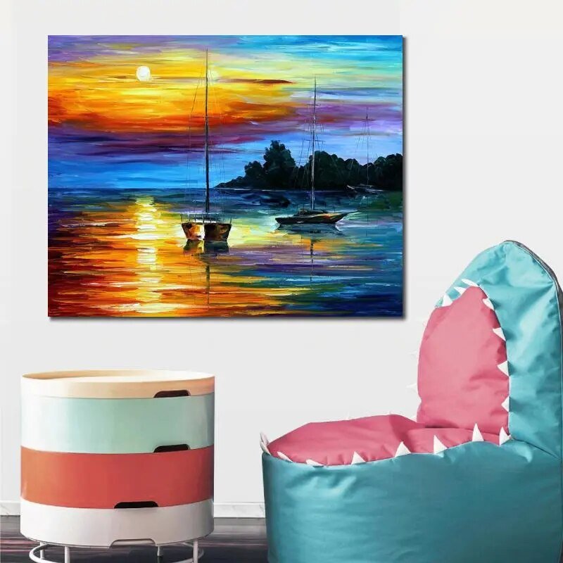 Colorful Hand Painted oil paintings-SunsetSPECIFICATIONSBrand Name: ZemaluType: Oil PaintingsStyle: Modern StyleOrigin: Mainland ChinaSubjects: FlowerMaterial: LinenForm: SingleSupport Base: Canvasis_customiWall ArtPozzby Home SolutionsPozzby Home SolutionsColorful Hand Painted oil paintings-Sunset